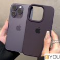 thumbnail image 2 of Funda Oficial De Silicona Líquida Morada Berry IPhone 14 Pro Max Cubierta Trasera Suave A Prueba De Caídas 14Plus Carcasa, 2 of 3