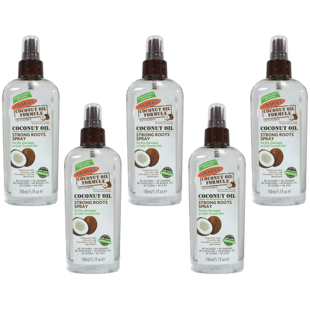 5 Pack Palmers Coconut Oil Formula Strong Roots Hair Spray ...