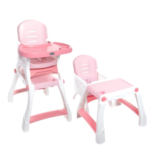 Silla Periquera Bebe Prinsel Caddy 2 En 1 Mesa Actividades Rosa Claro