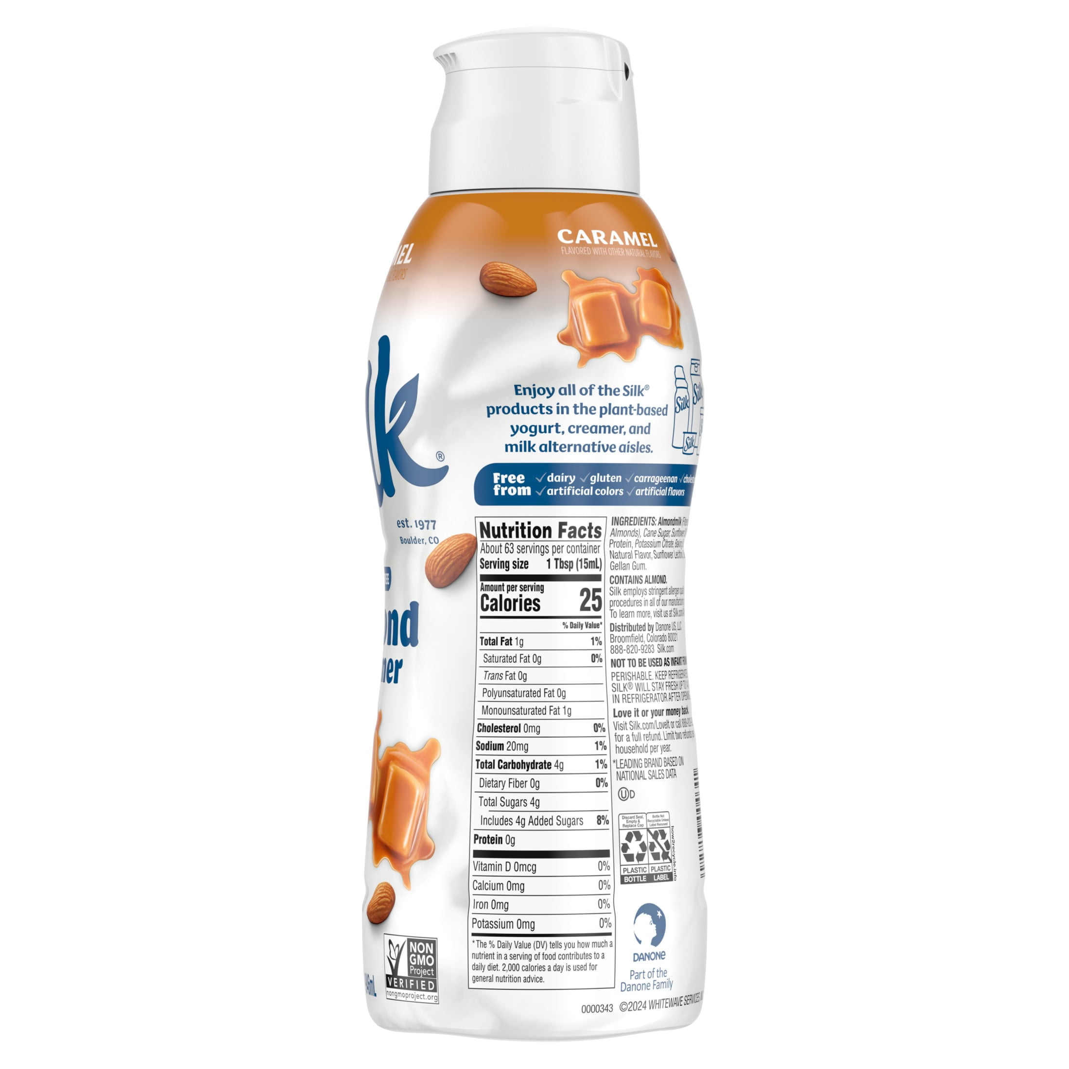 ＊caramel milk＊ Silk Dairy Free Almond Creamer - Creamy Sweet Caramel Flavor
