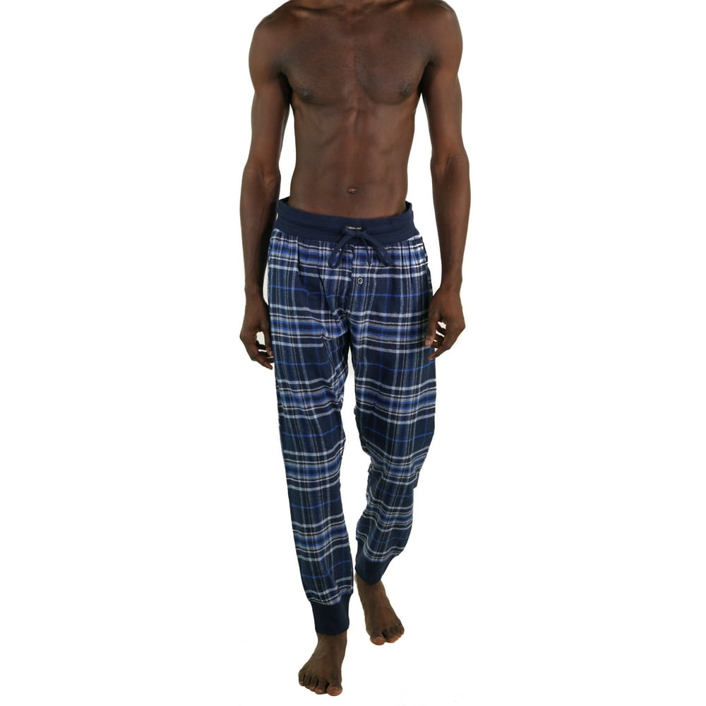 Members Only - Members Only Men's Flannel Jogger Lounge Pants - Grey/Blue , S - Walmart.com