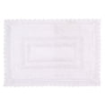 thumbnail image 2 of Home Weavers Opulent Bath Mat 100% Cotton Bathroom Rugs Set, Washable Rug, Soft Cotton Extra Soft and Absorbent bath Rug, Kitchen Mat, Bath Mat Set, Bath Floor Mat Reversible, 17"x24" Rectangle, White, 2 of 9