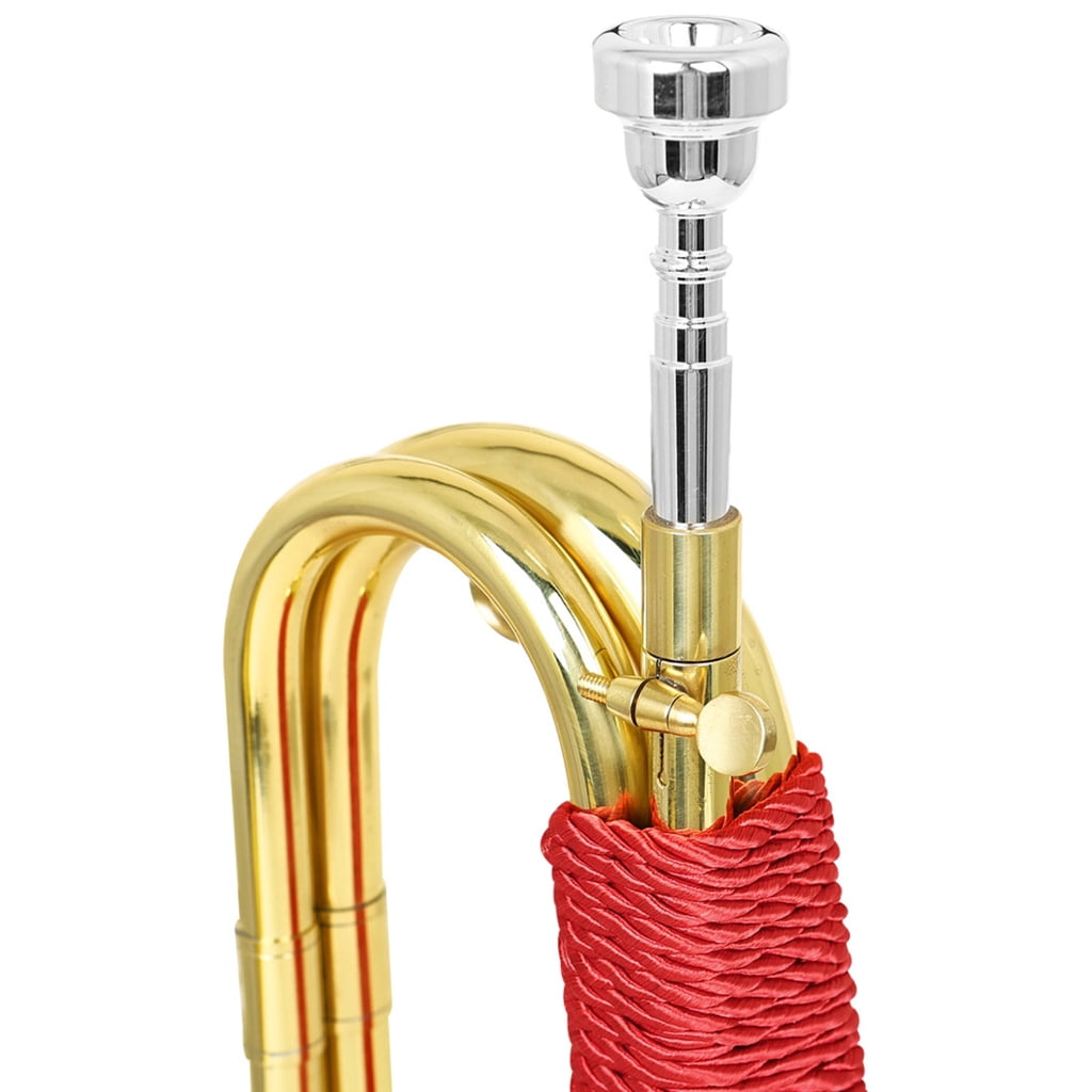 Metal Militaries Cavalry Bugle Trumpet Portables Cavalry Trumpet Brass Instrument