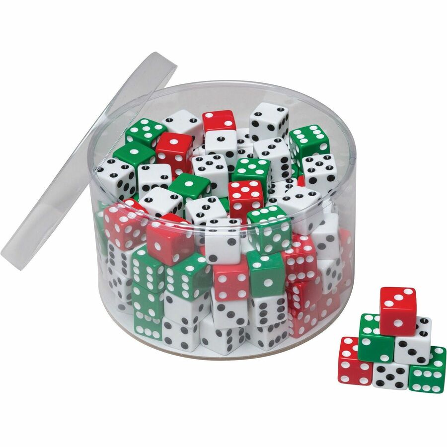 Creativity Street, PAC707, Tub of Dice, 144 / Pack, Assorted