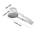 thumbnail image 3 of HWRETIE Utensilios de cocina Pinzas para alimentos de acero inoxidable Barbacoa al aire libre Hornear Pan Asar Filete Herramienta de cocina Durable Multiusos, 3 of 9