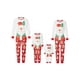 thumbnail image 1 of Pijama familiar navideño con traje, blusa estampada de Papá Noel de manga larga y traje de pantalones largos ; Niños-6-7 Año, 1 of 5