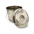 Stainless Steel Milk Pail Bucket with Lid & Handle