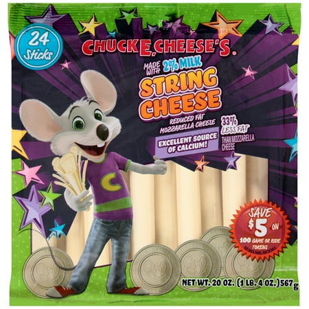 Chuck E. Cheese's�� Reduced Fat Mozzarella Cheese String Cheese 24 ct Bag
