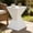 White, variant on Christopher Knight Home Outdoor MGO Hourglass Side Table, 18" Tall Wood Grain Accent Table, Dark Brown