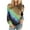 Khaki, variant on Lindreshi Sweatshirts for Women Women's Fashion Printed Loose T-Shirt Sleeves Blouse Round Neck Casual Tops