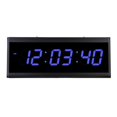 thumbnail image 2 of GROWTH TANK Large Screen Digital Clock LED Non-tick Wall Clock For Living Room Blue, 2 of 9