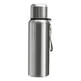 thumbnail image 2 of Botella térmica de acero inoxidable grande con taza, vaso deportivo para exteriores 600ml, 2 of 9