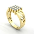thumbnail image 2 of Genuine 1ct Round Cut Diamond Mens Cluster Anniversary Wedding Band Solid 10K Rose, White or Yellow Gold H SI2, 2 of 3