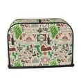 thumbnail image 6 of Toaster Covers 2 Slice, Grape Stamp Pattern Waterproof Bread Machine Cover Fits for Standard 2 Slice Toasters, Home Decor Toaster Protection with Hanging Rope, 6 of 7