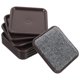 thumbnail image 1 of 8 piezas de protectores de suelo cuadrados para ruedas de muebles, antideslizantes, para patas y suelos., 1 of 5