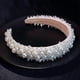 thumbnail image 2 of Pearl Headbands For Women White Bling Faux Pearl Rhinestones Hairbands Bridal Hair Hoop, 2 of 5
