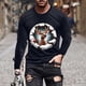 thumbnail image 1 of Blusas y camisas de manga larga y cuello redondo para hombre, informales, con estampado navideño, deportivas, de poliéster., 1 of 5