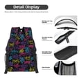thumbnail image 4 of Yiaed Graffiti Art Print School Backpack College Backpack Daypacks for Students High School Spacious and Durable Daypack for Work and Travel-One Size, 4 of 6