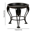 thumbnail image 5 of Bxaolu 1Pack Metal Plant Stands for Flower Pot, Heavy Duty Black Iron Potted Stand Holder, Indoor Outdoor Rustproof Metal Planter Container Round Supports Display Rack for Home Garden Decor, 5 of 6