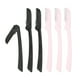 thumbnail image 1 of Maquinilla de Afeitar para Cejas Unique Bargains 6 uds color negro y rosa, 1 of 1