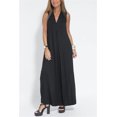 thumbnail image 1 of Conjunto de vestido cárdigan elegante para mujer, chaqueta holgada de manga larga lisa, vestidos sin mangas con abertura, ropa informal para oficina y vacaciones en la calle, 1 of 5