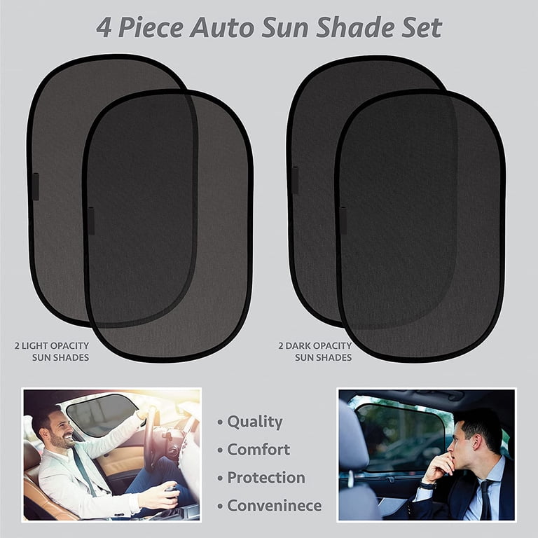 Somnr Side Window Sunshades for Baby, 4-Pack Cling 20" x 12" photo 4