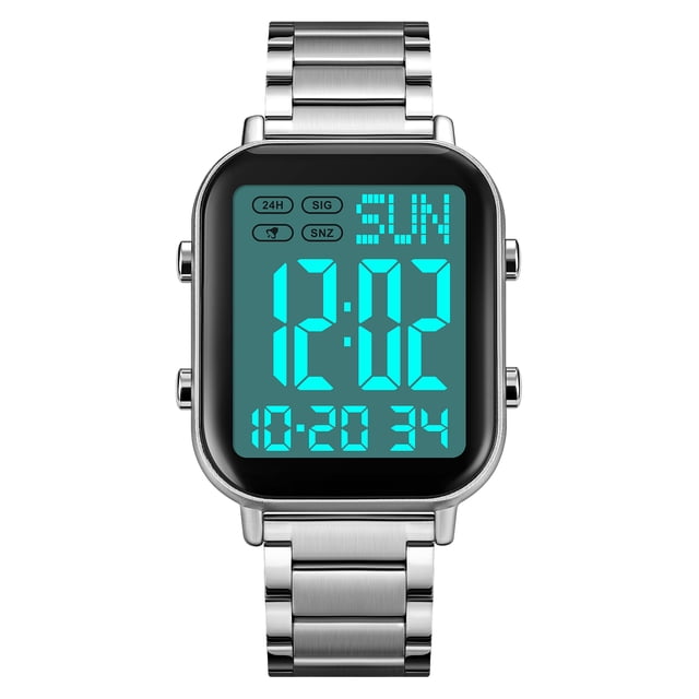 SKMEI Unisex Digital Watch with Dual Time Zone, Backlight, and 30M Water Resistance – Perfect for Sports, Travel, and Daily Use, Featuring Chronograph, Alarm, and Date Display in 12/24-Hour Format.