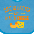 thumbnail image 4 of Inktastic Life's Better Mac & Cheese Boys or Girls Baby Bib, 4 of 4