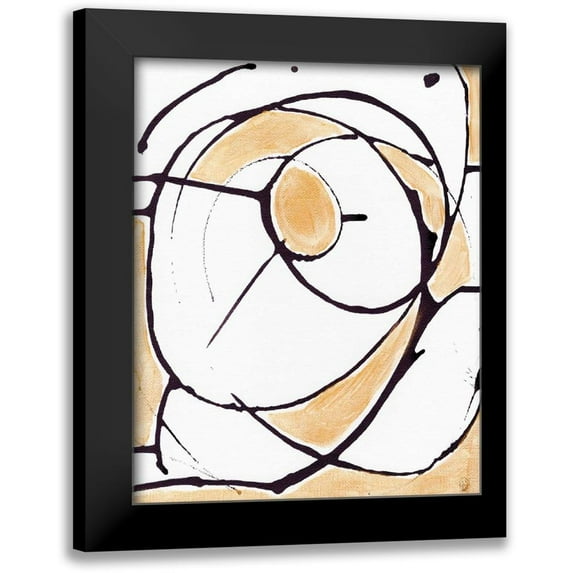 Seay, Anne 12x14 Black Modern Framed Museum Art Print Titled - Abstract Gold II