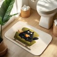 thumbnail image 6 of 1pc Chihuahua Absorbent Non-Slip Bathroom Thickened Flannel Rug Decor,Soft,Quick Drying,Suitable For Indoor/outdoor Use,Bathrooms,Bedrooms,Kitchens,Terrace,Laundry Rooms,16"x24", 6 of 7