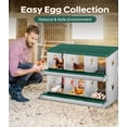 thumbnail image 2 of Yeshouse Nido para gallinas de 6, 8 y 10 agujeros, de acero galvanizado inoxidable, para gallinas, fácil de recoger y limpiar, 2 of 7