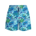 thumbnail image 4 of Summer Savings! Stamzod Mens Swim Trunks Plus Size Quick Dry Hawaii Beach Mens Shorts Casual Funny Printed Mens Shorts With Drawstring Pockets On Clearance, 4 of 6
