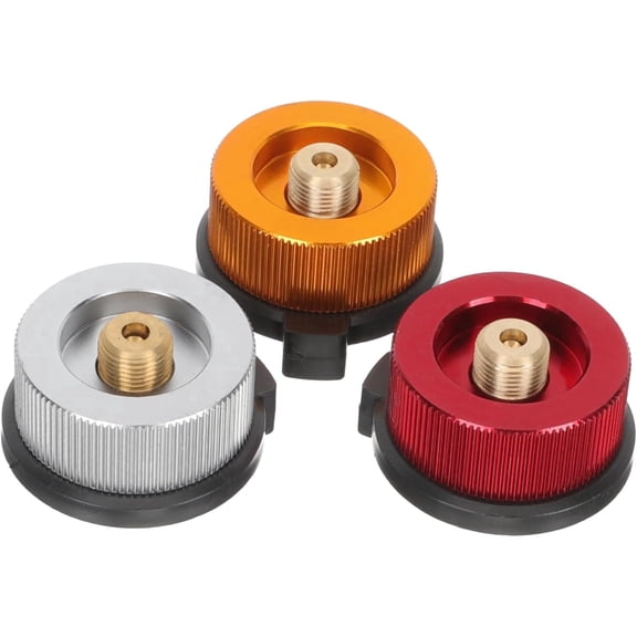 3Pcs Tank Converter Head for Camping Stove Propane Adapters for Portable Outdoor Use Small Tank Adapter Copper Construction and Easy Connection
