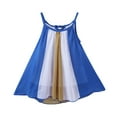 thumbnail image 2 of EGNMCR Vêtements pour Bébé Fille Tout-Petits Enfants Bébés Filles Robe d'Été à Rayures à Coutures Robe de Princesse, 2 of 8