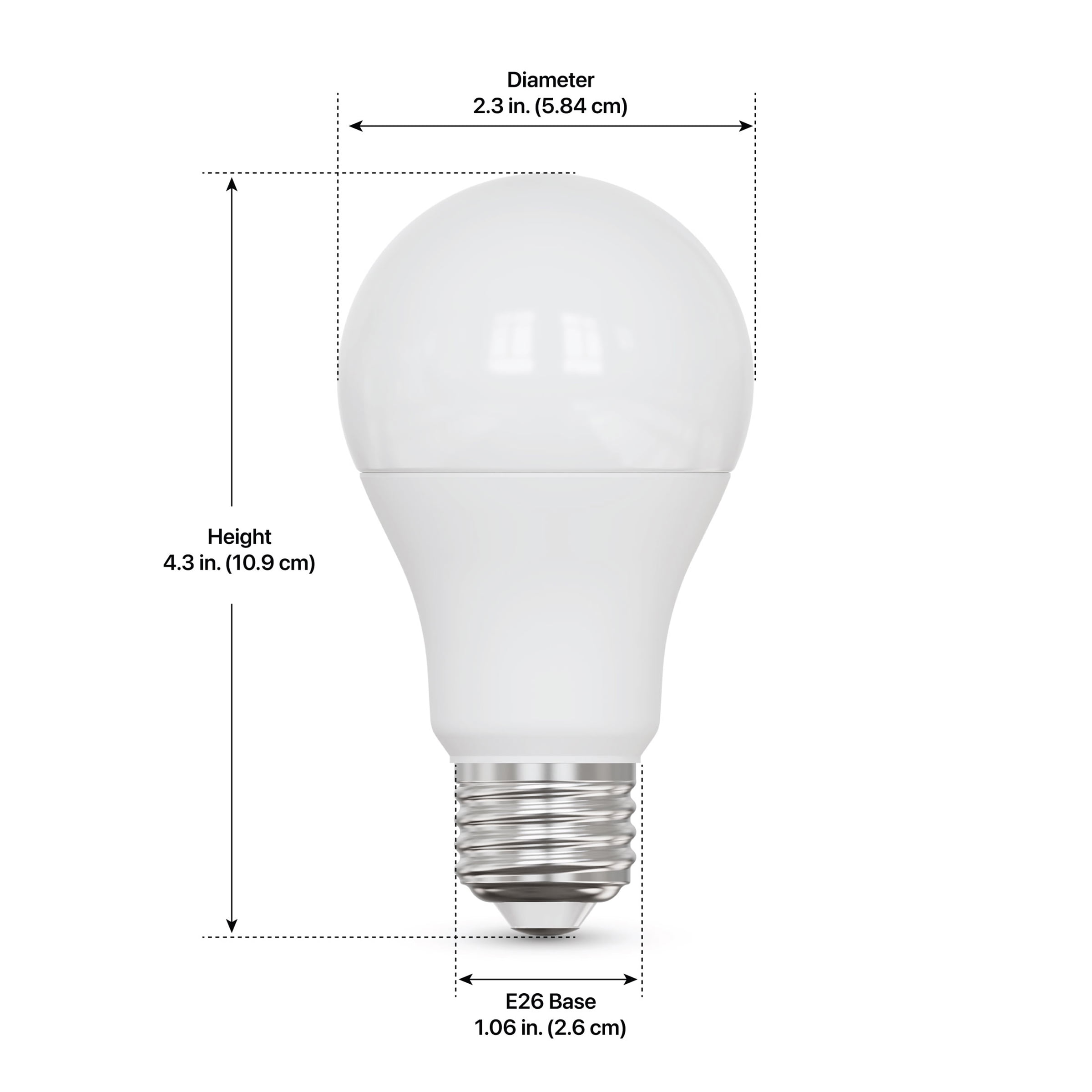 (4 pack) Feit Electric  8.8W (60W Replacement) Tunable White E26 Base A19 Smart WiFi LED Light Bulb (3-Pack)