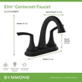 thumbnail image 5 of Symmons SLC5512PP Elm 1.0 GPM Centerset Bathroom Faucet - Chrome, 5 of 7