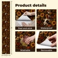 thumbnail image 4 of Peel and Stick Wallpaper Contact Paper Cow Sunflower Artistic Painted Vintage Self Adhesive Removable Self Adhesive and Removable 17.7in x 118in, 4 of 8