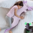 thumbnail image 1 of Almohada corporal de felpa MaoGolan Large Axolotl para niños, color morado, 1 of 8