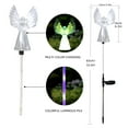 thumbnail image 2 of Rirool 2-Pack Solar Angel Lights, Color Changing Outdoor Garden Stake Lights for Cemetery, Patio, Yard, Memorial Gift - Solar Powered, No Wiring Needed, Weather Resistant, 2 of 8
