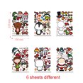 thumbnail image 1 of DIY Children Christmas Game Sticker Santa Claus Snowman Reindeer Make-a-Face Sticker Children Holiday Christmas Party Gift Toy, 1 of 1