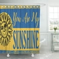 thumbnail image 1 of ABPHQTO Cortina de ducha Vintage You are My Sunshine Inspiration Sun Modern Words 150x180 cm, 1 of 1