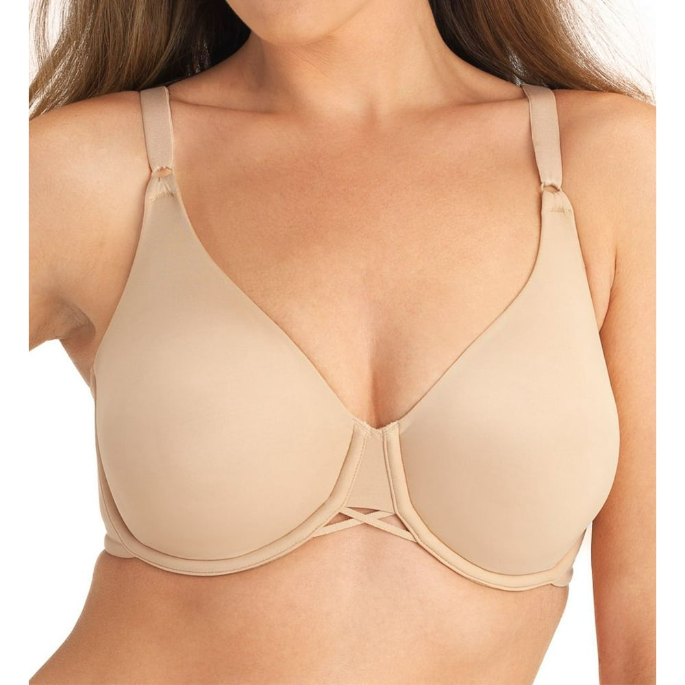 Curvation 5304570 Back Smoother Underwire Bra 44DDD Beige Walmart