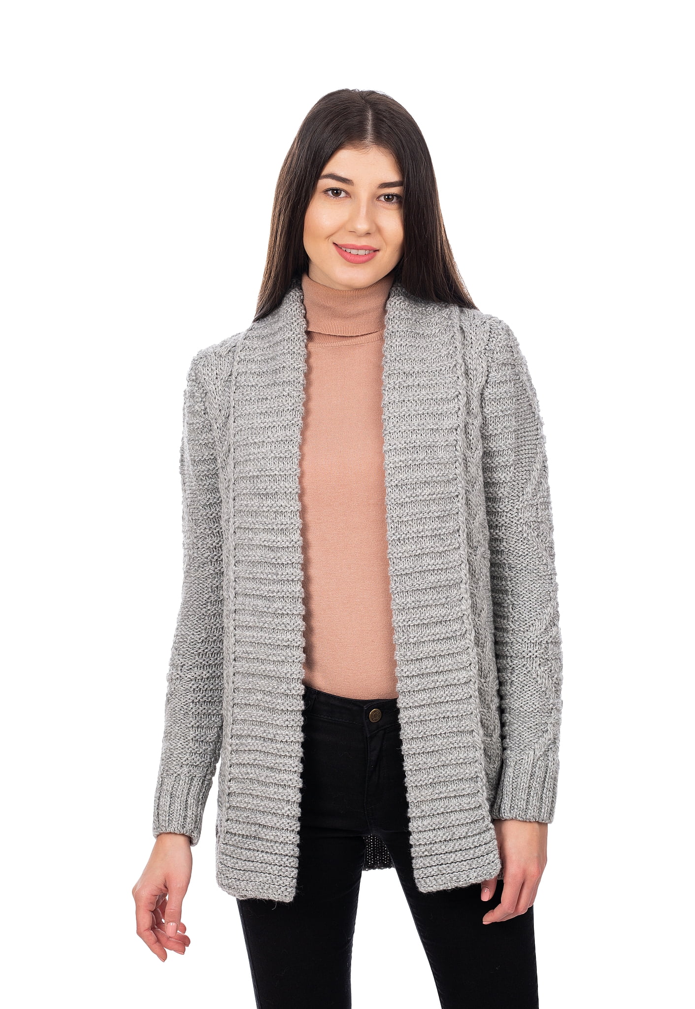 cable knit coatigan