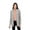 Gray, variant on SAOL Aran Shawl Collar Open Front Irish Cardigan Sweater Women's Wool Blend Coat Cable Knitted Jacket
