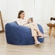 thumbnail image 1 of Yeshouse Sillón puf gigante de 1,2 m con relleno, sofá puf redondo de terciopelo para adultos y adolescentes, puf grande y suave para dormitorio o sala de estar, 1 of 8