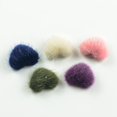 thumbnail image 4 of 30 piezas de piel de visón botones cubiertos de tela de espalda plana DIY Scrapbooking Craft, 4 of 9