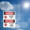 thumbnail image 6 of (2 Pack) No Trespassing Authorized Only Bilingual OSHA Danger Sign, 6 of 7