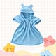 thumbnail image 5 of Toalla de baño con capucha para niños Microfibra azul | Diseño de capa suave ultra absorbente | 82% Poliéster 18% Fibra | 27.5x31.5 pulgadas | Acogedor, de secado rápido, lavable a máquina | Linda, 5 of 7