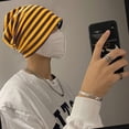 thumbnail image 5 of Gorro holgado de algodón orgánico - Gorro de quimioterapia para mujer Gorro hipster japonés para hombre - Gorro holgado para dormir, 5 of 5