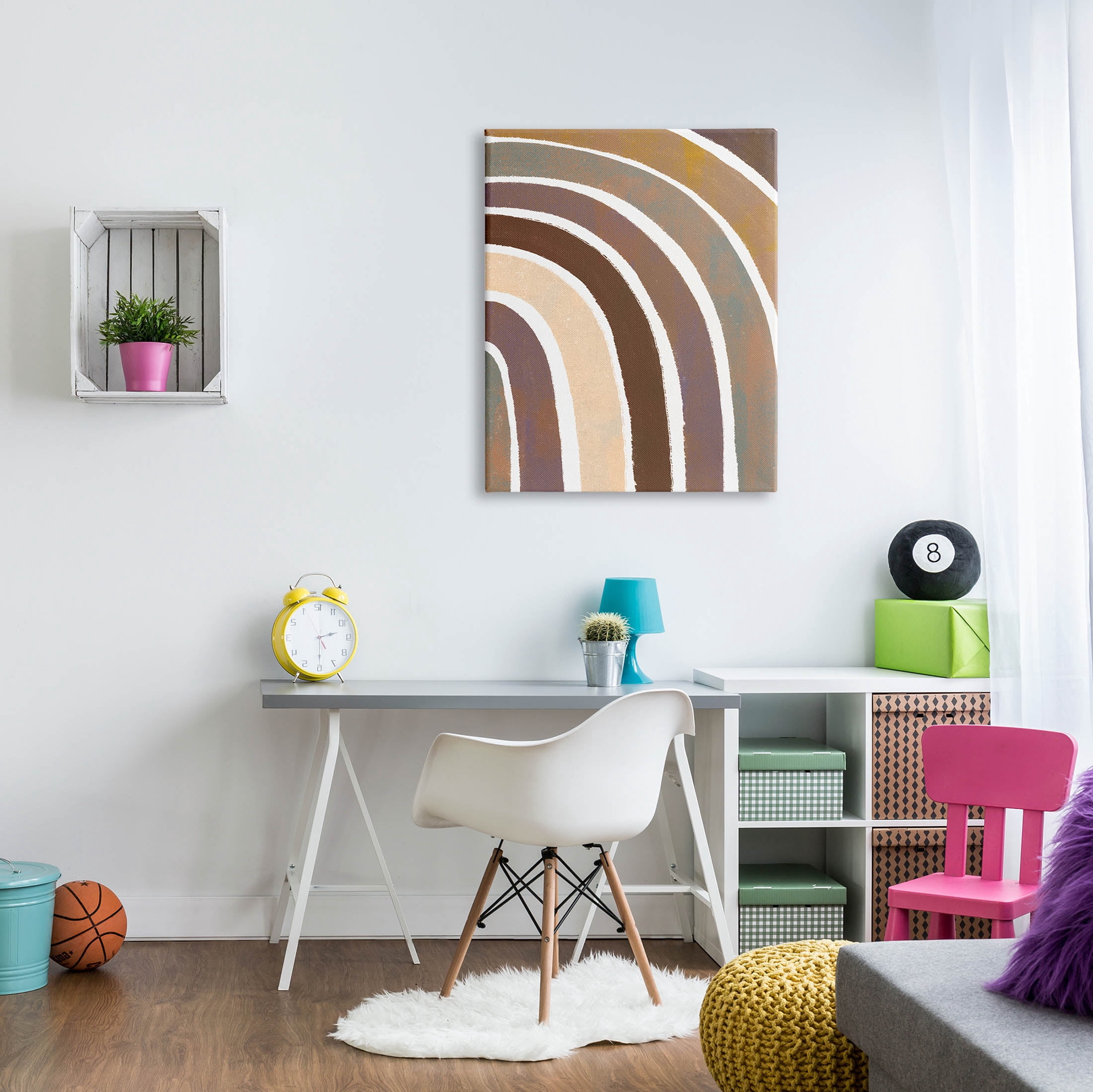 Stupell Industries Arched Dreamy Desert Tones Graphic Art Gallery Wrapped Canvas Print Wall Art, Design by Loni Harris